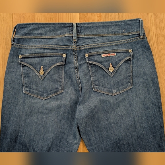 Hudson Women's Beth Baby Boot Cut Bean Blue Jeans, Size 32 - Picture 4 of 11